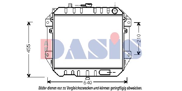 AKS DASIS Jäähdytin,moottorin jäähdytys 360440N